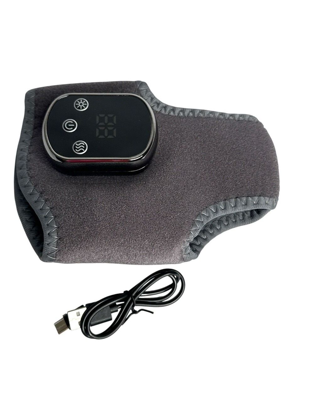 EMSense Heating Foot Massager Wrap Rechargeable Warm Vibration Therapy New